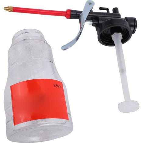 Bidon d'huile haute pression de 250 ml avec pompe manuelle et long embout flexible. (1/5)
