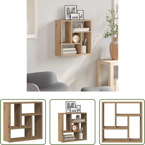 Holzregal - Wandregal Artisan-Eiche 45x16x45 cm Holzwerkstoff (1/5)