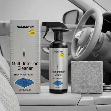 Autoinnenreinigungsspray zur gründlichen Reinigung verschiedener Oberflächen im Fahrzeuginnenraum, geeignet für diverse Materialien – 120 ml x 1, inklusive 1 Reinigungstuch -- DE (1/5)