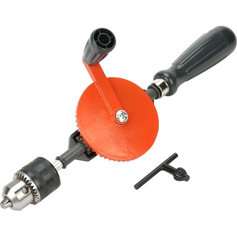 Perceuse à manivelle portable 3/8" Mini perceuse manuelle à double pignon pour bois et plastique (1/5)