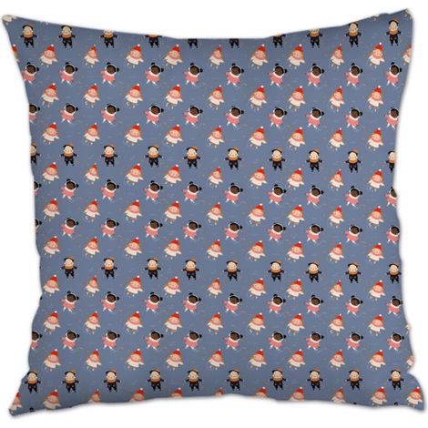 Housse de coussin 45x45 cm carrée facile d'entretien pour canapé lit salon chambre décoration de la saint-valentin (1/5)