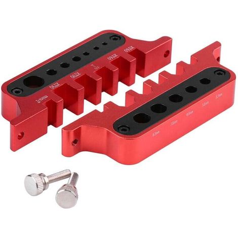 Multifunctional Aluminum Alloy Soldering Station, XT60/XT90/T Plug/Banana Plug, Heat Insulation (Red) MUMU (1/4)
