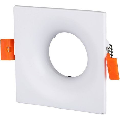 Portalámparas LED empotrable cuadrado GU10 V-TAC, blanco (1/5)