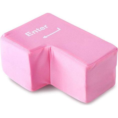 Grand Coussin Clé USB Enter pour Soulager Le Stress, Outil de Décompression pour Programmeurs, Coussin de Bureau Moelleux, Gadget Original (1/5)