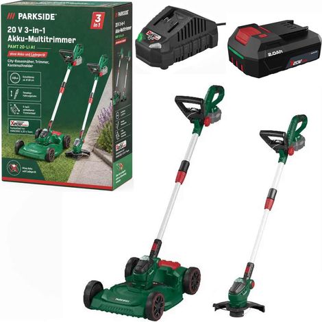 PARKSIDE 20 V 3in1-Akku -Multi Rasentrimmer PAMT 20-Li mit Akku 2 Ah / Ladegerät (1/5)
