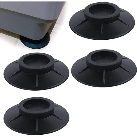 Pieds de Machine à Laver,Tampons À Pied Machine À Laver,Pieds Anti-dérapants Lave-Linge,Amortisseurs Vibrations Caoutchouc,Tapis Anti-Vibration,Pour Lave-Linge Réfrigérateur (1/5)