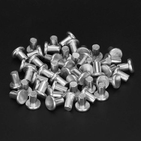 100 rivets en aluminium à tête plate GB867 M4 (M4  4) (1/5)