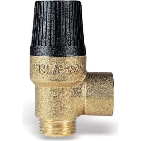 VALVOLA DI SICUREZZA A MEMBRANA ORDINARIA MASCHIO FEMMINA MODELLO MSL - 1/2- MASCHIO/FEMMINA - 8 BAR  - WAT