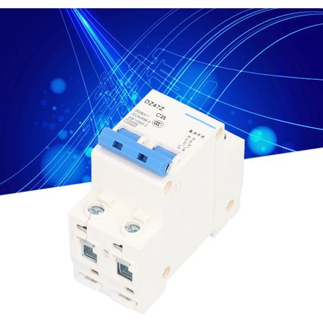 Disjoncteur miniature basse tension CC DZ47Z 2P 250V 25A (1/5)