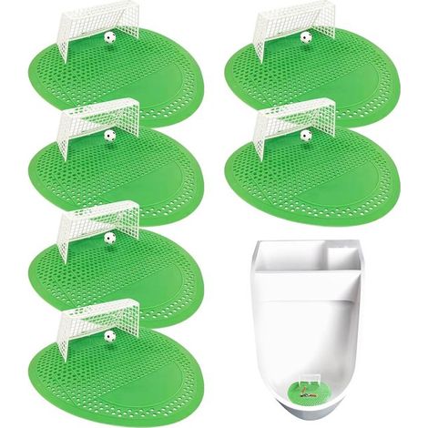Colador de orina de 6 piezas con aroma,colador de urinario con forma de portería de fútbol,inserto divertido para urinario,rejilla para urinario (1/5)