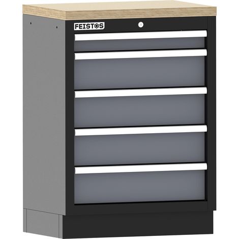 FEISTOS 5 Schubladenschrank mit Arbeitsplatte