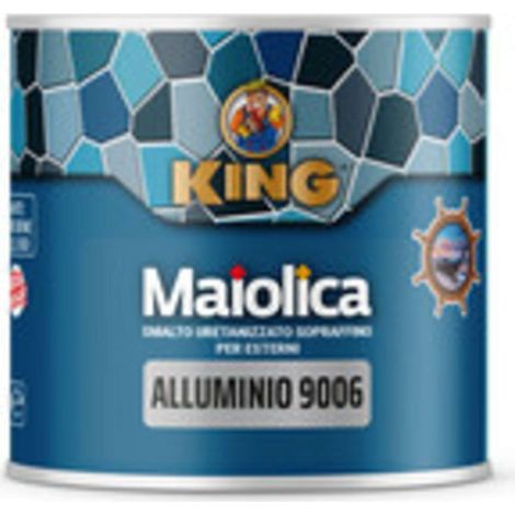SMALTO MAIOLICA ALLUMINIO 9006 ESTERNI 100 G