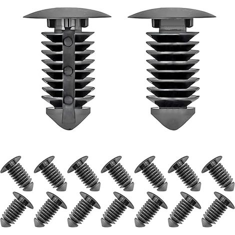 Clips de Fixation pour Pare-chocs Auto, Rivet en Plastique Trous de 10 mm, Compatible avec la Plupart des Voitures (1/5)