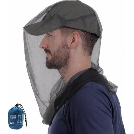 Questo set da due pezzi è composto da una maschera antizanzare e una custodia. La rete a maglie finissime blocca efficacemente zanzare e mosche, rendendola ideale per campeggio, escursionismo e altre  (1/5)