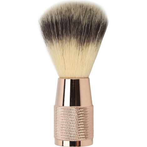 Brosse à barbe professionnelle poils synthétiques doux, mousse facile, séchage rapide, portable, pour rasage homme, usage salon et domicile (1/5)