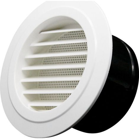 Grille aération , 75mm Bouche de Ventilation avec Grille de Protection - ABS (ø75mm) (1/4)