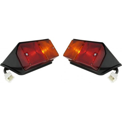 Komplettsatz links und rechts Rückleuchte (Bremslicht, Standlicht und Blinker) für Traktor, passend für Case/IH, Fiat, Ford
