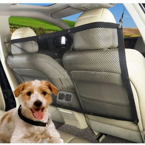Filet De Séparation Pour Voiture - 115 x 62 cm - Pour Chien Et Chat - Avec Crochets Et Cordes - 1 Pièce (1/4)