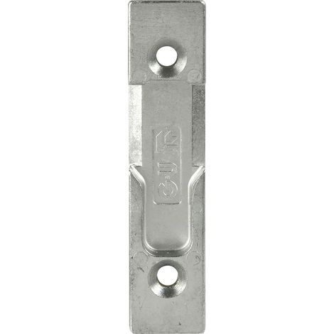 GU Schließteil für Rollzapfen, Stulp 20 mm, Falz 4 mm, verzinkt silber (1/3)