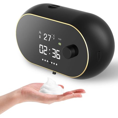 Doseur de savon mousse automatique mural, rechargeable USB pour usage commercial et domestique