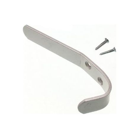 One Stop DIY Lot de 24 crochets simples en aluminium avec vis 12,7 cm