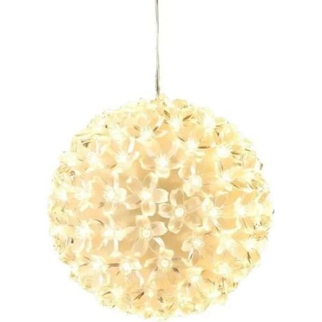 Bambelaa Boule lumineuse de Noël à 100 LED blanc chaud (1/5)