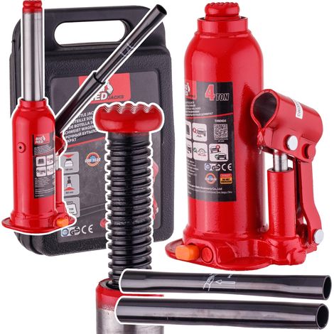 CRIC IDRAULICO PER AUTO DA 4 TONNELLATE 363 mm VALIGETTA 4000 KG