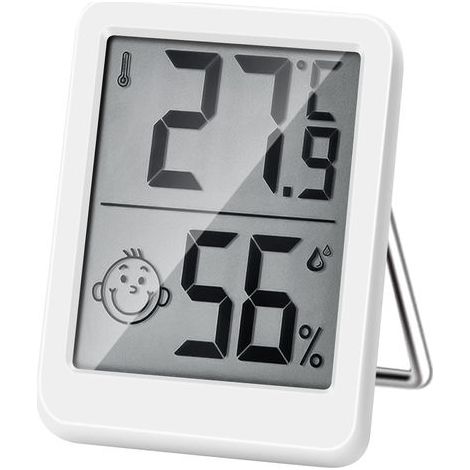 Hochpräzises digitales Innenthermometer-Hygrometer, Temperaturmonitor und Luftfeuchtigkeitsmesser, Thermo-Hygrometer-Komfortniveauanzeige (1/5)