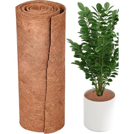 Pflanzkorb-Einlagen Natürliche Wiederverwendbare zuschneidbare Matte -Liner für Pflanzen Ersatz-Dekorationsmatte für Blumen, Gemüse, den Garten, die sowie den Innen- und Außenbereich (1/5)