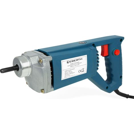 Antriebsmotor für Rüttelflaschen Betonrüttler Handrüttler Innenrüttler (800 W, 230 V, mit flexibler Welle, für Ø 45mm Rüttelflaschen, blau)