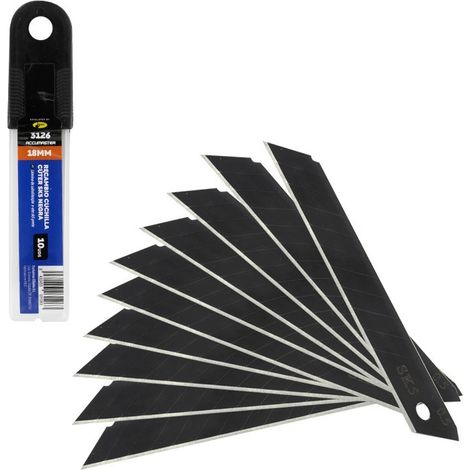 Cuchillas recambio SK5 negras 18 mm, set de 10 unidades (1/3)