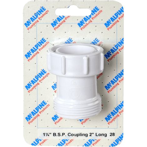 McAlpine CARD-28 1" BSP Coupling 2" Long - S12A-2 (1/3)