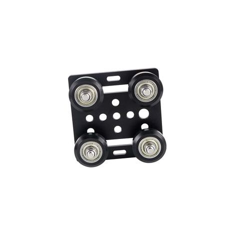 Poulie Profilée en Aluminium Compatible Profilé 2020 à Rainure en V, Plaque de Roue en V Noire, Accessoires pour Imprimante 3d Industrielle, Pièces Détachées Solide et Compactes (1/5)