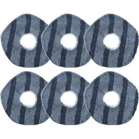 [NUNCA UTILIZADO]6 paños de limpieza para aspiradora robot Eufy X10 Pro Omni, X9 Pro, repuesto de microfibra lavable. (1/5)