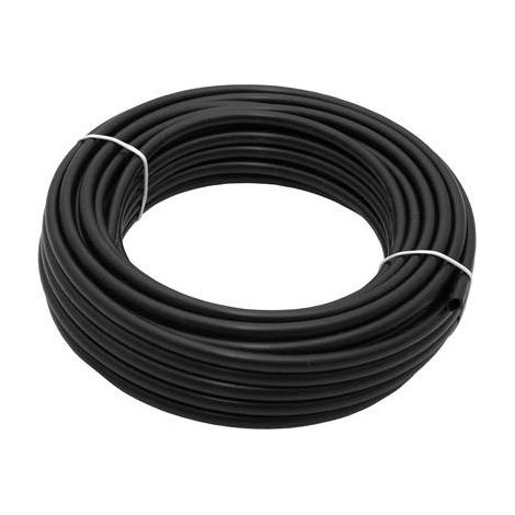 Microtubo flexible negro para goteo caudal Ø 6 x 4 mm 50 m (1/4)