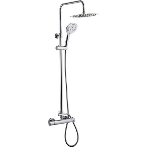 GO by Van Marcke système de douche Cocoon douche pluie douchette thermostatique robinet chrome (1/2)