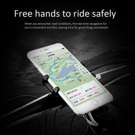 Mountainbike-Handyhalterung aus Aluminiumlegierung, verstellbare Fahrradhalterung, Handy- und GPS-Halterung, drehbare Klemme (1/5)