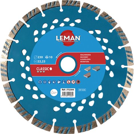 Disco diamante hormigón 230 mm – Leman 772304 (1/2)