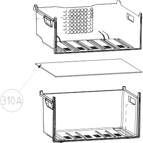 Ersatzteil - Glasablage Pos. 310A -  - BEKO