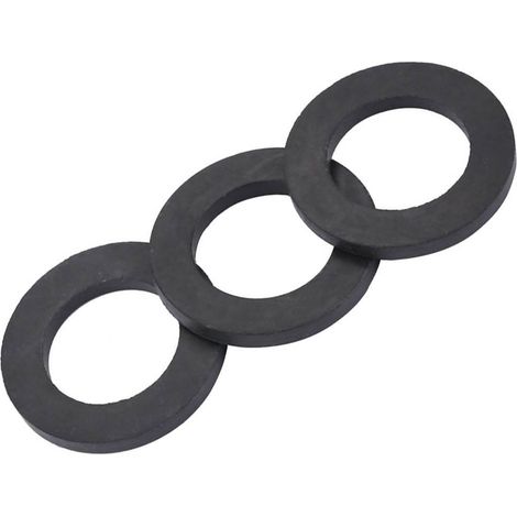 Lot de 12 rondelles de rechange en caoutchouc pour robinet de douche et tuyau d'eau (1") (1/5)