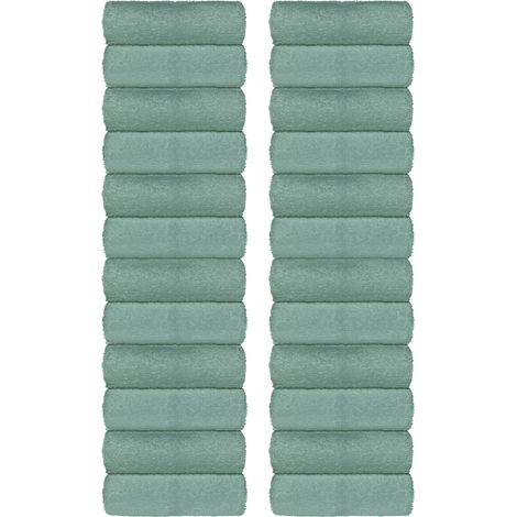Set Asciugamani Bagno 100% Cotone Super Assorbenti Telo Doccia Spugna Professionali Salvietta Lavetta Viso Asciugamano Salviette Teli Asciugamano Ospite Qualità Hotel Lavette 24 Salviette viso - Salvi