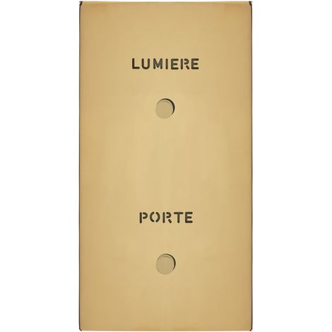 Art d'Arnould univers Epure guichet lumineux avec marquages Porte et Lumière or miroir (67793)