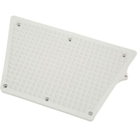 Piastra di montaggio trapezoidale in PVC grigio per motore fuoribordo, adatta per gommoni, kayak o yacht. (1/4)