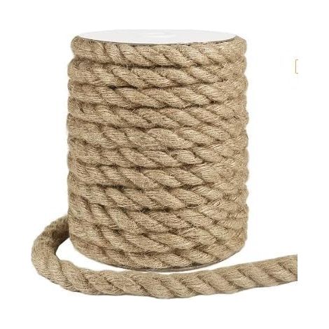Juteseil, 14 mm, 15 Meter, starke Naturfaser für Garten, Bastelarbeiten und Dekoration (1/5)