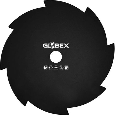 Globex Disco In Acciaio A 8 Denti Per Decespugliatore Ø Mm. 255