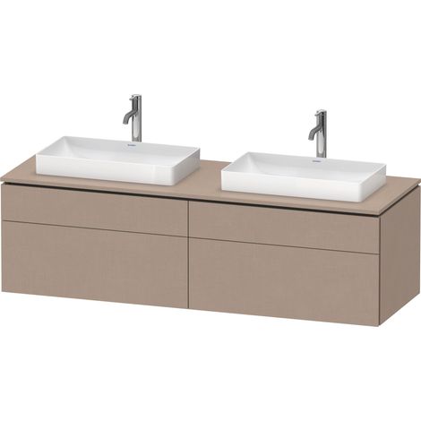 Duravit L-Cube Meuble sous-lavabo en console suspendu, avec plan (1/3)