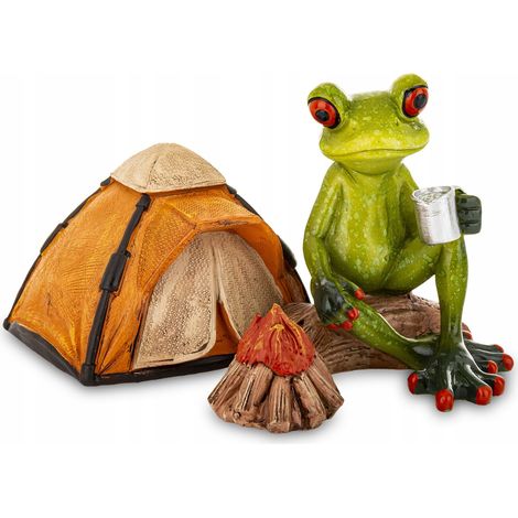 Froschfigur beim Campingurlaub (1/5)