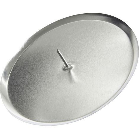 Kaemingk Metall-Adventskerzenhalter Ø 6 cm silber - 4 Stück Weihnachtsdeko (1/2)