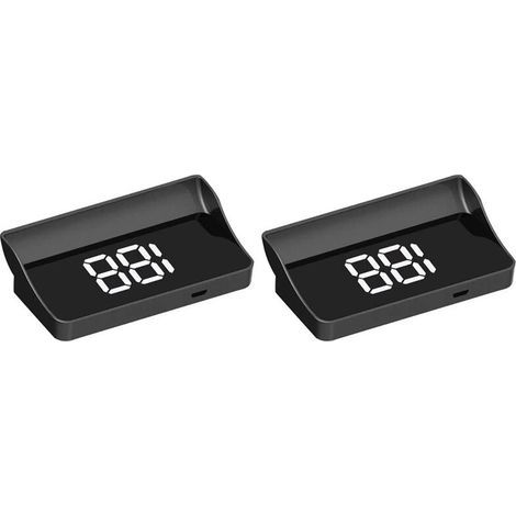 Accessoire électronique universel pour affichage tête haute (HUD) de véhicule 2X V9, affichage du compteur de vitesse, projecteur de pare-brise, km/mph/mph. (1/2)