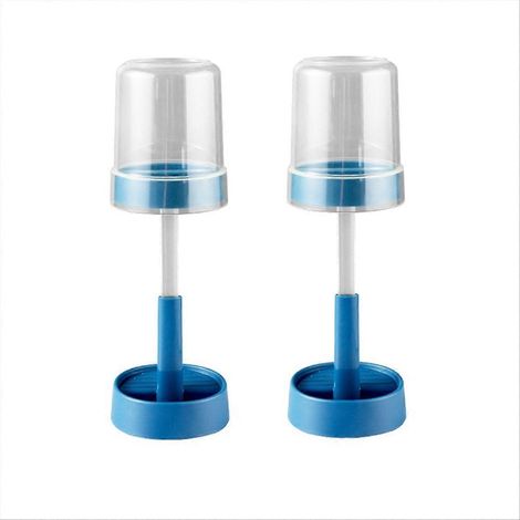 Porte-brosse à dents avec couvercle pour brosses à dents électriques, bleu (1/5)